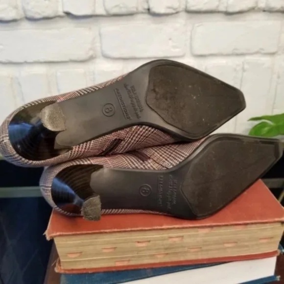 Predictions Plaid Fabric Ankle Booties - Picture 6 of 10